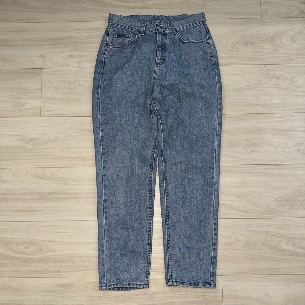 Vintage Lee Jeans Riveted 29x28 Denim USA Union Made Light Wash 90's Regular
